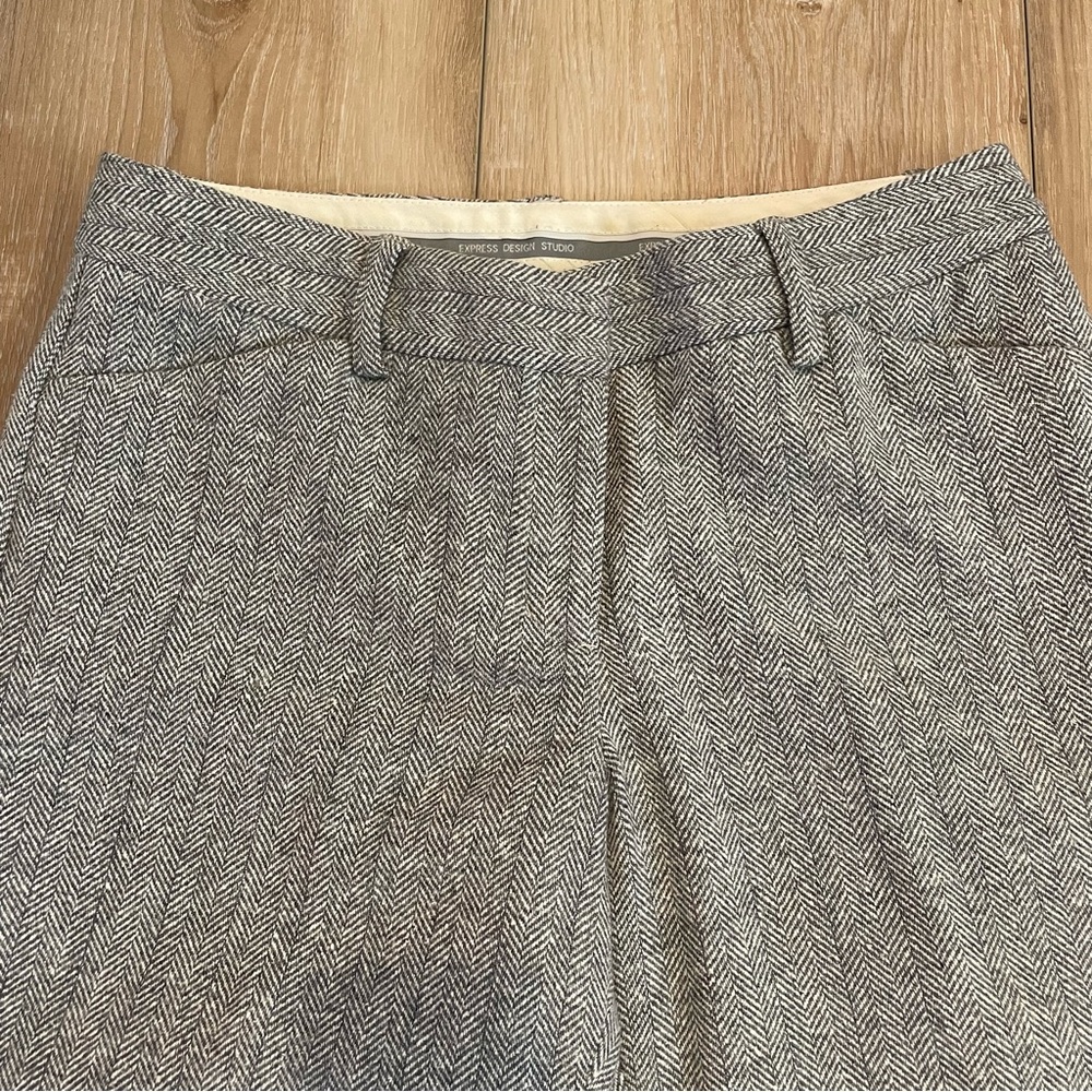 Express Editor Wool Blend Trouser Pant - image 3